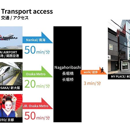 Sitsurae Osaka Shinsaibashi Daire Dış mekan fotoğraf